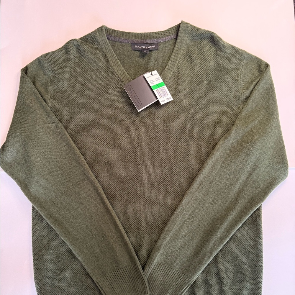 NWT Green Sweater Tricots st Raphael